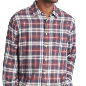 Rails Men's Lennox Plaid Button-Up Lightweight Flannel Shirt SZ XXL